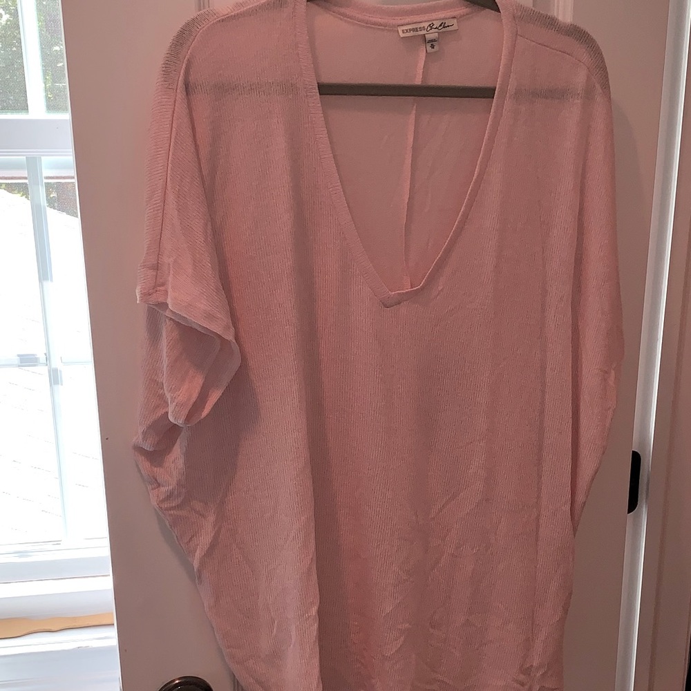 NWOT Express one eleven pink pullover sweater